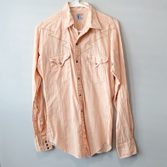 Levi's Authentic Western Shirt Womens 15 35 Rodeo Cowgirl Equestrian - Picture 1 of 6